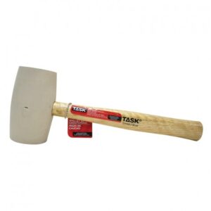 MAILLET EN CAOUTCHOUC BLANC 32 OZ MANCHE FIBRE DE VERRE